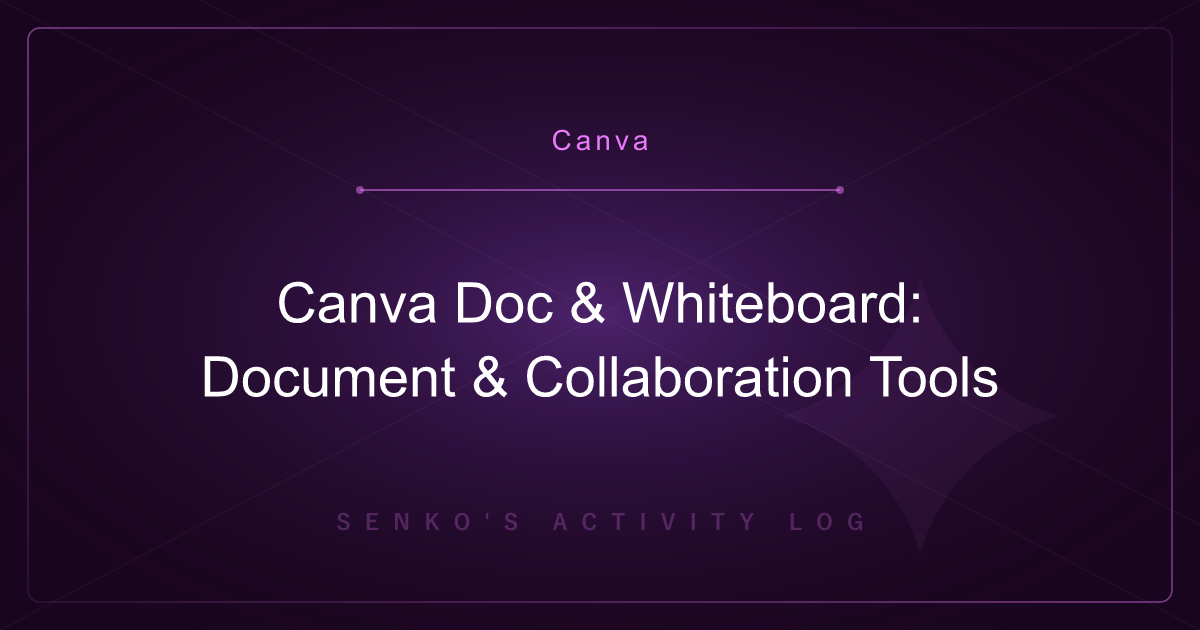 Canva Doc & Whiteboard: Document & Collaboration Tools
