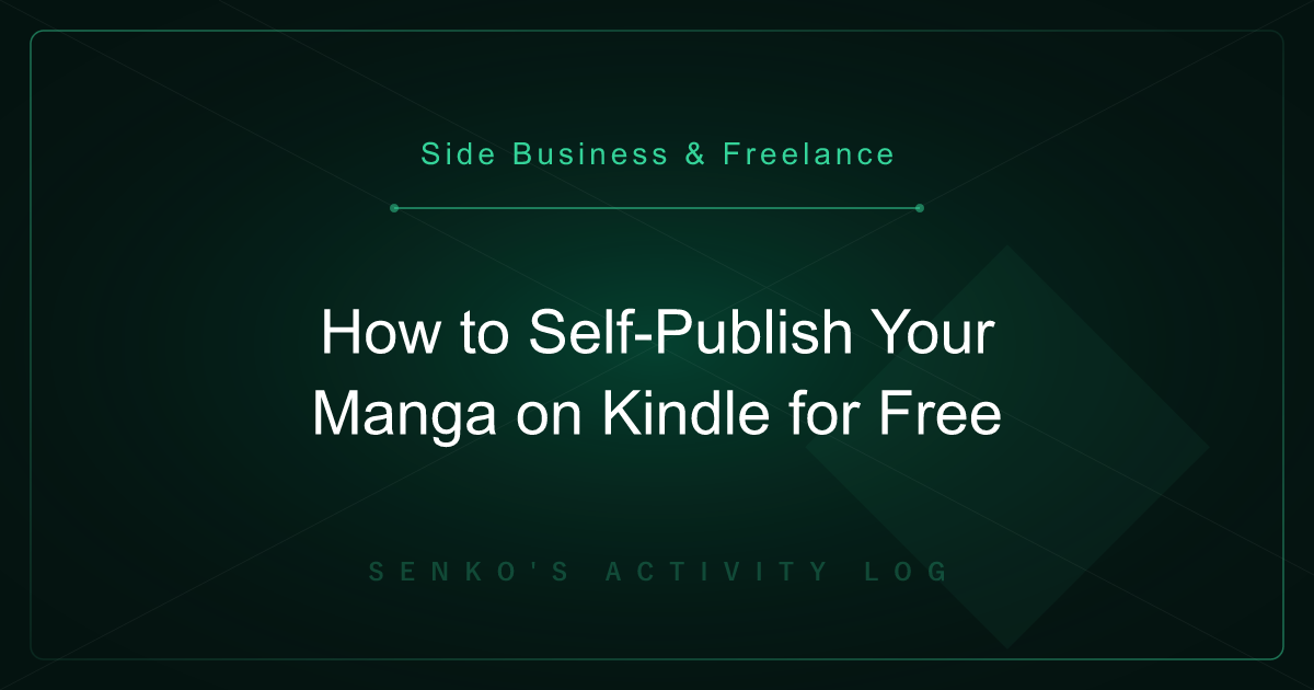 How to Self-Publish Your Manga on Kindle for Free