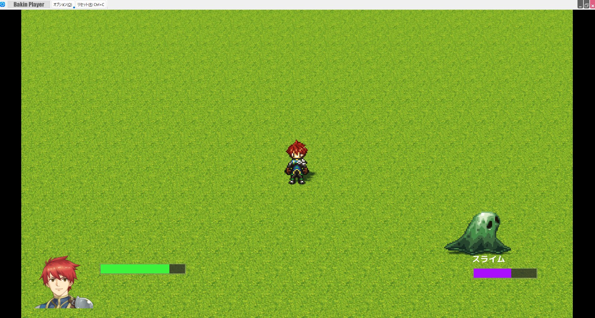 Making an Action Game with Bakin: Displaying HP Bars for the Player and Enemies