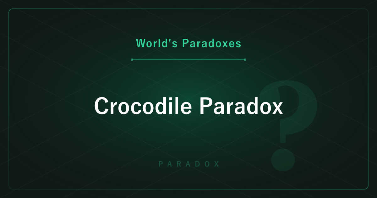 The Crocodile Paradox — A Promise That Cannot Be Kept No Matter What