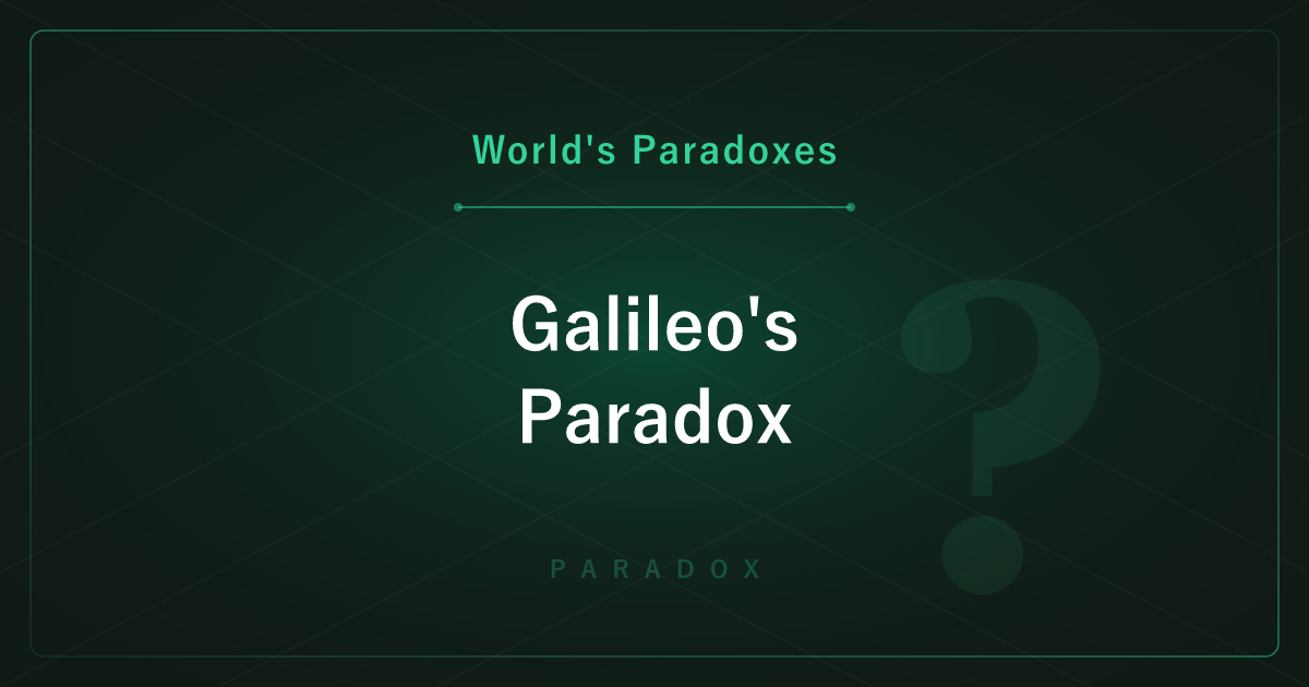 Galileo's Paradox — Are There as Many Perfect Squares as Natural Numbers?