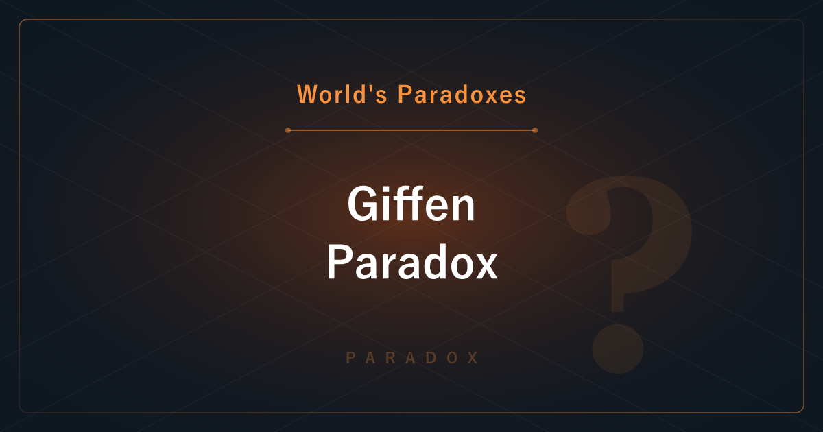 The Giffen Paradox — When Rising Prices Increase Demand