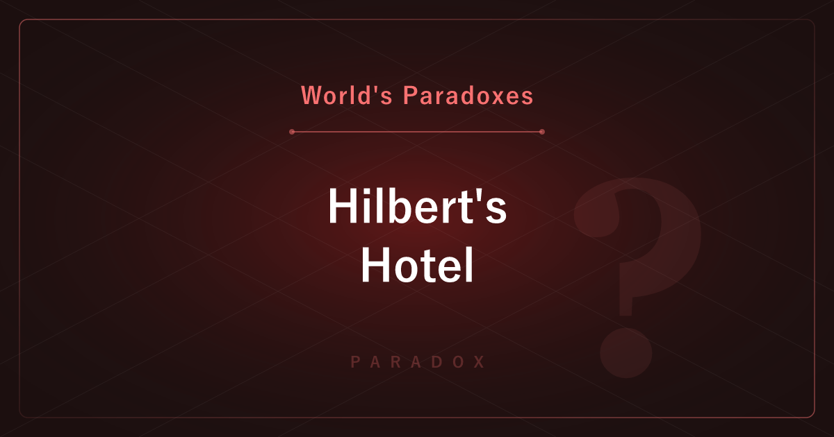 Hilbert's Infinite Hotel — A Full Hotel That Can Always Take One More Guest