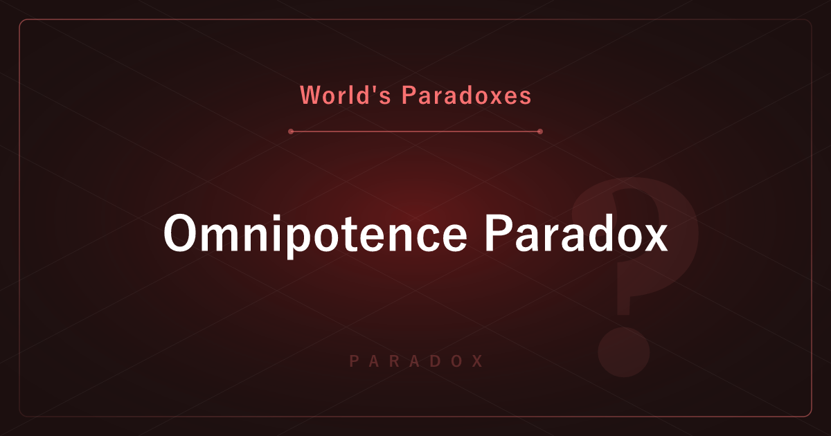 The Omnipotence Paradox — Can God Make a Stone Too Heavy to Lift?