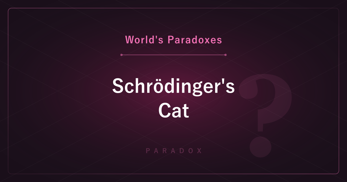 Schrödinger's Cat — Alive and Dead at the Same Time
