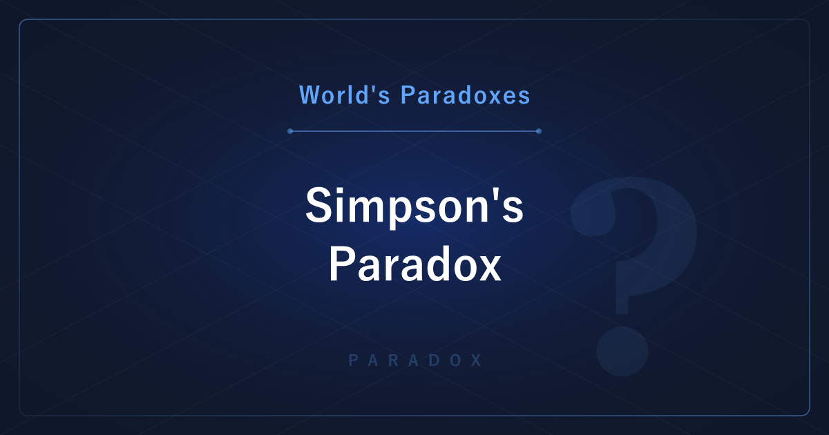 Simpson's Paradox — Winning Every Group but Losing Overall