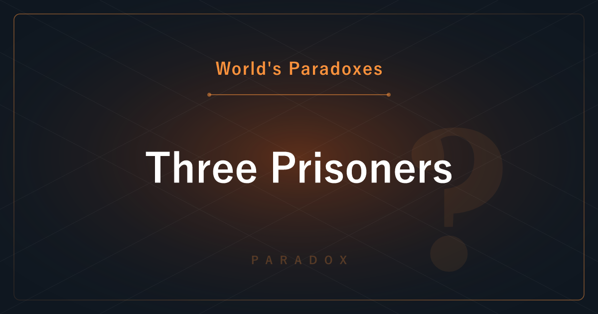 The Three Prisoners Problem — Does Hearing a Fellow's Fate Change Your Own Odds?