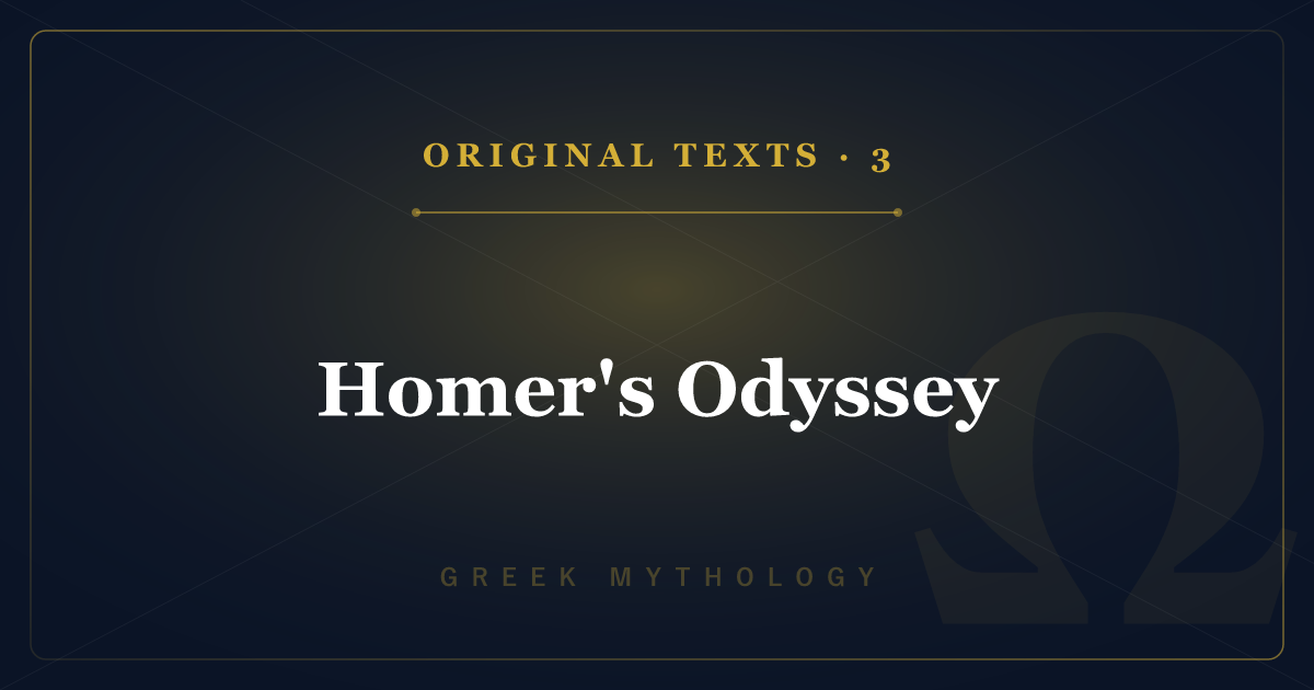 Greek Mythology's Original Texts 3: Homer's Odyssey — the Journey Home