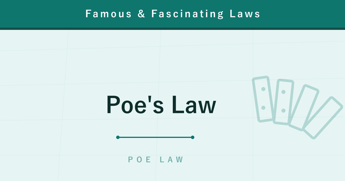 Poe's Law — Online, Parody and Sincerity Are Indistinguishable