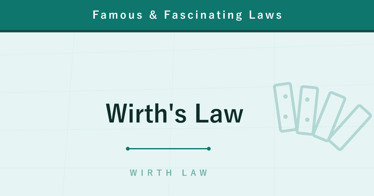 Wirth's Law — Software Gets Slower Faster Than Hardware Gets Faster