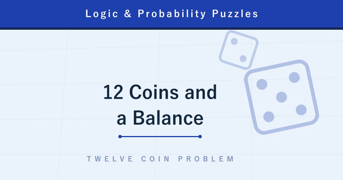 12 Coins and a Balance Scale — Finding the Fake in 3 Weighings by Counting Information