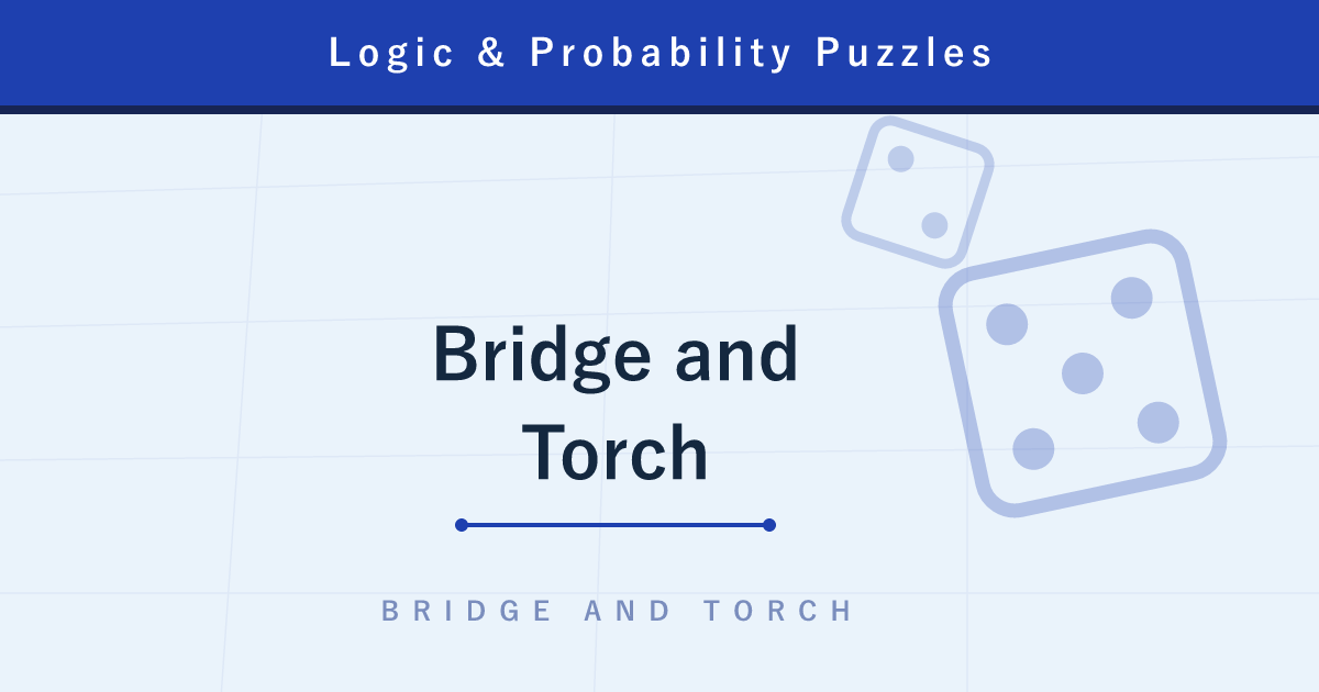 The Bridge and Torch Problem — 4 People, 17 Minutes, and Pairing the Two Slowest