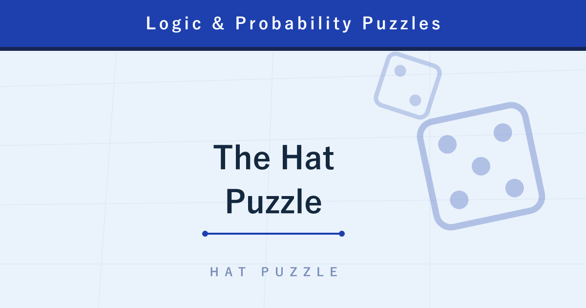 The Hat Puzzle — the Single Word “Even or Odd” That Saves 99 of 100 Prisoners