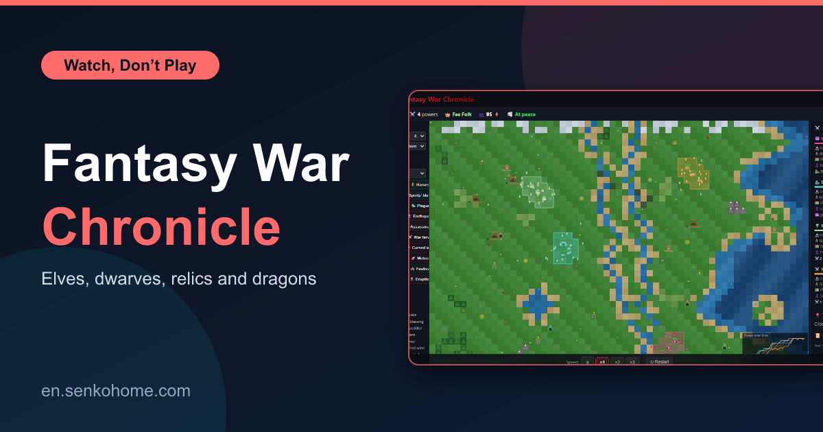 Fantasy War Chronicle: Elves, Dwarves and Dragons at War