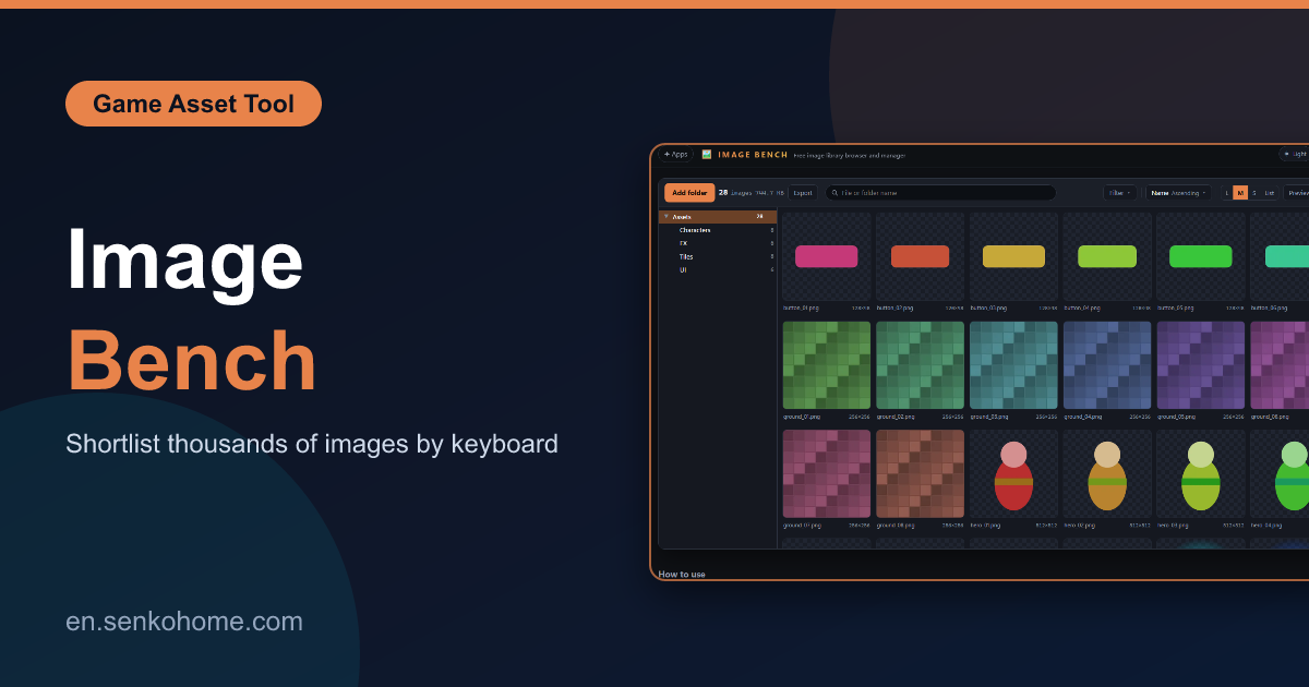 Image Bench: Sort Thousands of Image Assets by Keyboard