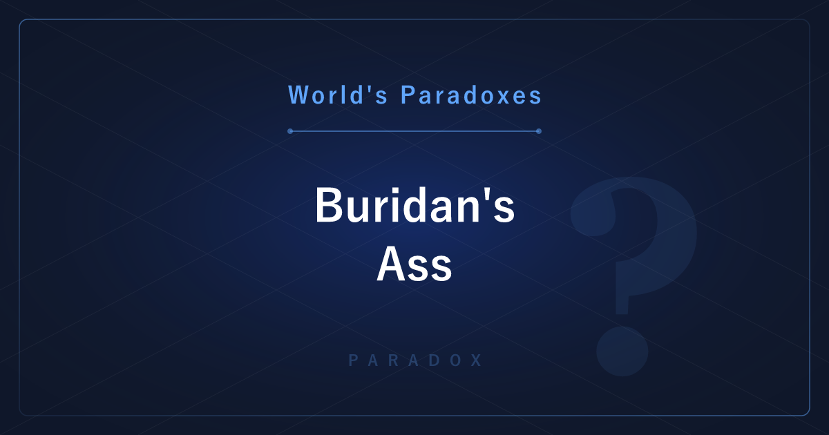 Buridan's Ass: Starving Between Two Identical Choices