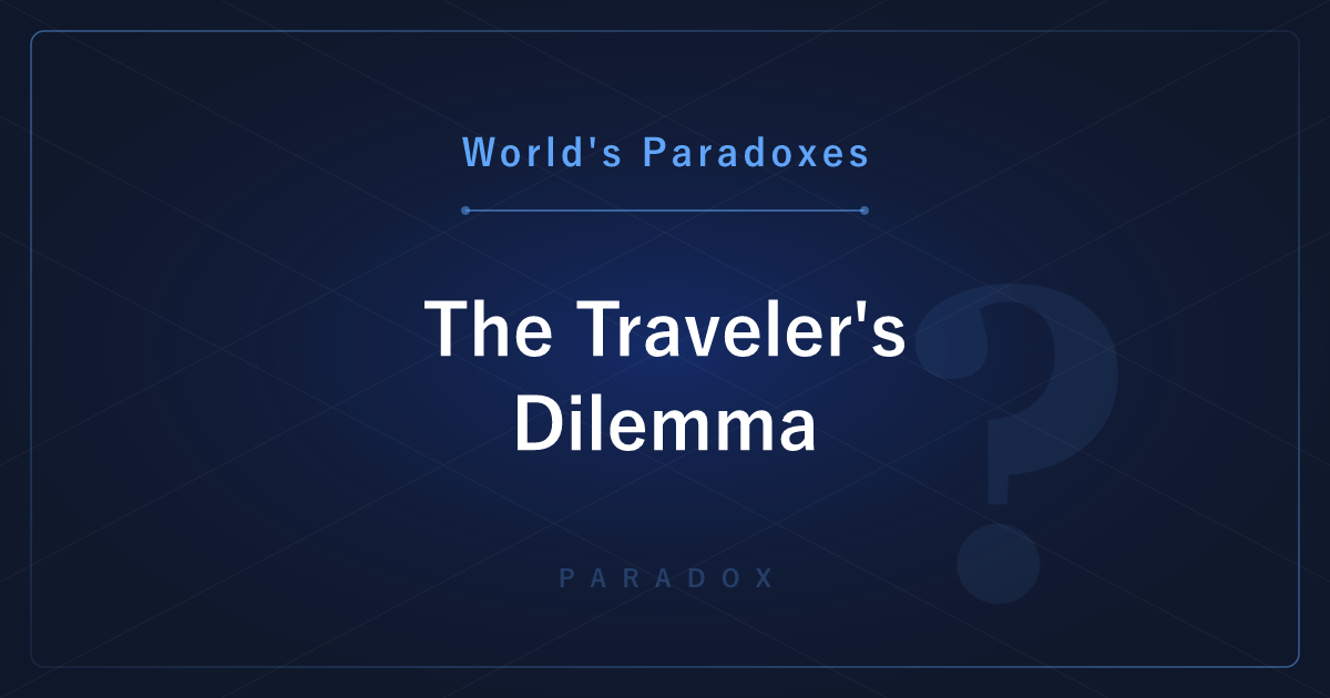 The Traveler's Dilemma: Reasoning Your Way to a Worse Payout